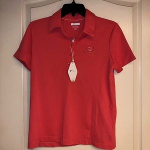 NWT Greg Norman Pink Melon Golf Polo